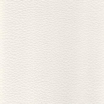 White leather texture sample “leather white r804” by MDF Italia, densely pebbled with matte finish and uniform, compressed natural grain.
